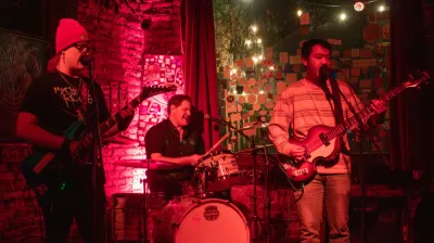 Jean, Momo and Daniel jamming out at Old Towne Pub in Pasadena