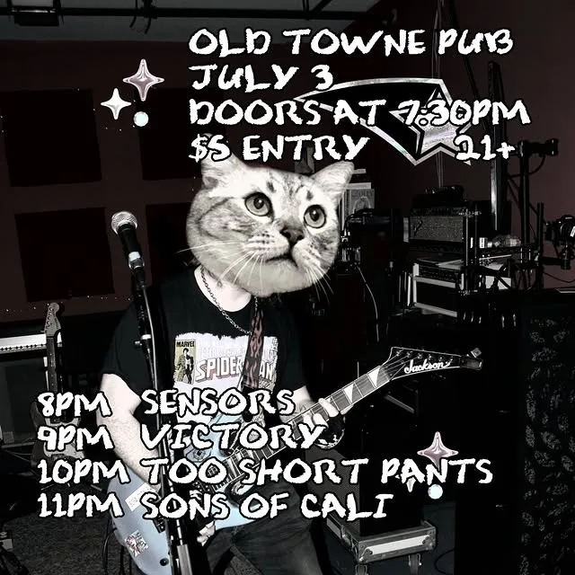 Flyer from JUL 03, 2026 show at The Old Towne Pub
